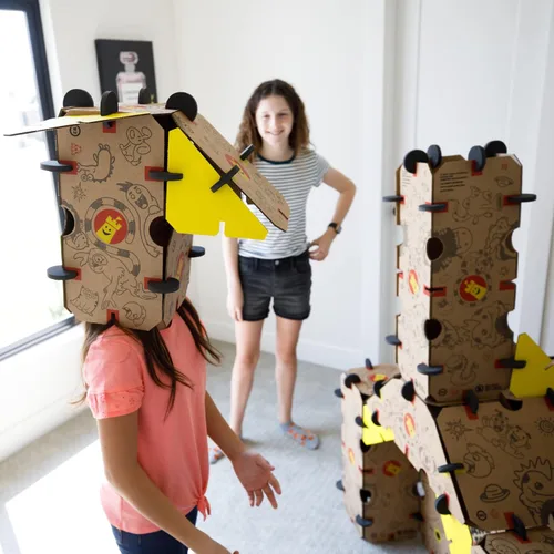 Miniatura 3 de Make-A-Fort Creator Pack: construye fuertes grandes para niños con 1 kit de explorador y 1 kit de creador - Juego de construcción de fortalezas