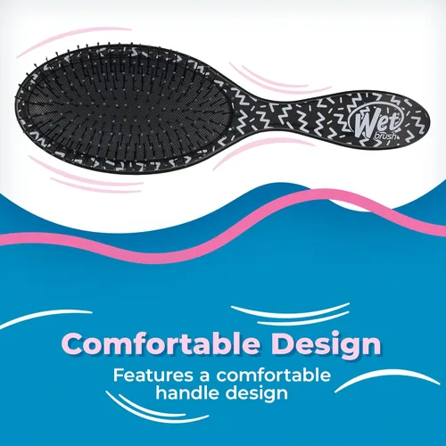 Miniatura 6 de Wet Brush - Cepillo desenredante Original, Gingham Dorado (Encanto Costero), cerdas ultrasuaves IntelliFlex que se deslizan a través de los nudos