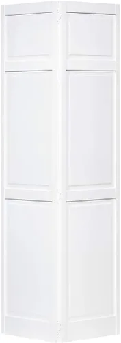 Miniatura 9 de Puerta de armario Kimberly Bay, plegable en dos, con 6 paneles, estilo y calidad, color blanco