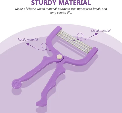 Miniatura 3 de 3 Pcs Facial Hair Remover Set Manual Spring Epilator for Women Face Upper Lip Chin Hair Removal for Sensitive Skin Random