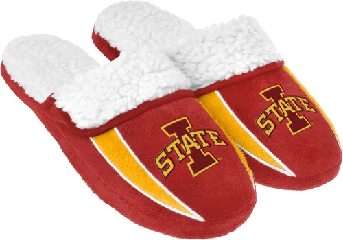 Miniatura 14 de FOCO mens NCAA College Team Logo Sherpa Moccasin Slippers