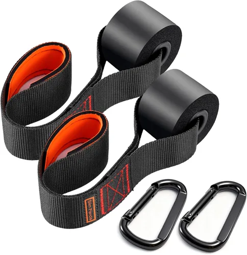 Miniatura 11 de Slim Panda Anclaje de puerta para bandas de resistencia, anclaje de puerta de banda de resistencia resistente para entrenamiento en casa, terapia