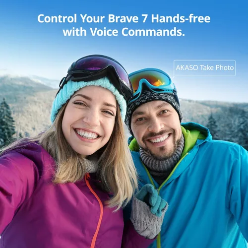 Miniatura 5 de AKASO Brave 7 Cámara de acción 4K30FPS 20MP con tarjeta de memoria MicroSDXC U3 de 256 GB, cámara impermeable con pantalla táctil IPX8 33 pies EIS