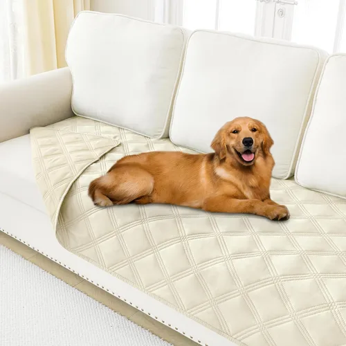 Miniatura 66 de Smiry Funda Impermeable para Cama de Perro, Manta Suave Reversible para Mascotas, Lavable a Prueba de Fugas para Gatos y Perros, Funda para Sofá