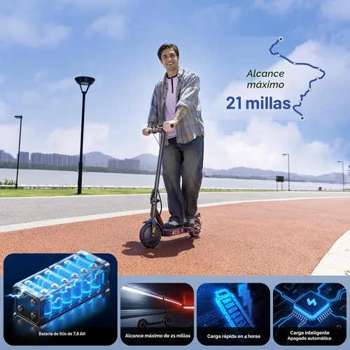 Miniatura 4 de Electric Scooters - Electric Scooter for Adults, 500W/1500W Motor, 18/21/25 Max MPH, 21/28 Miles Range, APP Control, Cruise Control, Lightweight