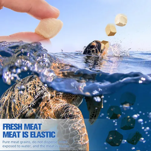 Miniatura 5 de Golosinas de tortuga, alimento 3 en 1 de tortuga, hecho con carne fresca, pollo, pato y pescado liofilizado, proteína enriquecida y vitaminas
