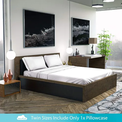Miniatura 97 de DREAMCARE Juego de sábanas Queen – 6 piezas Sábanas de enfriamiento – hasta 15” Sábanas profundas tamaño Queen – Colección 2500 Supreme – Extra 03