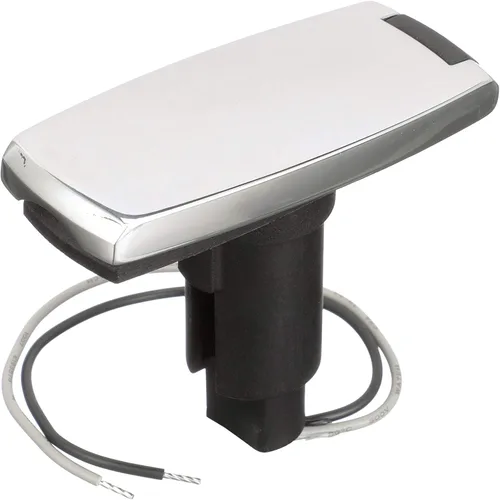 Miniatura 4 de attwood 910V2SS-7 LightArmor™ 910V Series Rectangle Plug-in Light Base — for All-Around Pole Light, 2-Pin, Black Stainless Cover (Pack of 3)