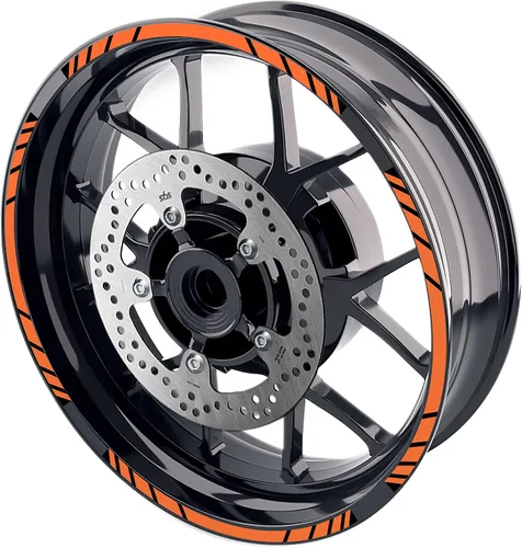 Miniatura 8 de MC MOTOPARTS Pegatinas para llantas exteriores de 17 pulgadas S01B compatibles con YZF R125 MT125 MT07 MT10 MT25 FZ25 MT03 (azul)
