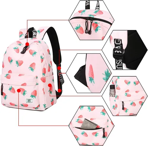 Miniatura 37 de Mygreen - Mochila escolar con bonitos diseños para niños y niñas, 11.5 x 15.7 x 5.1 pulgadas