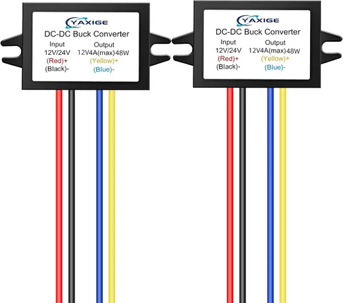 Miniatura 9 de DC 24V a 5V 4A (máx.) 20W Regulador de voltaje reductor - Módulo reductor impermeable (2 piezas)