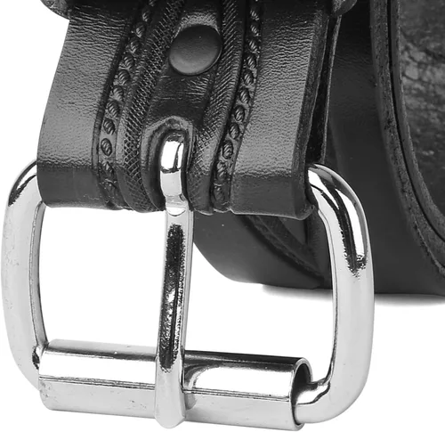 Miniatura 3 de F&L CLASSIC Cinturón de cuero con herramientas grabado occidental de grano completo de 1-12 pulgadas con broches para hebillas intercambiables, EE.