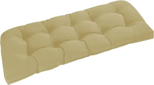 Miniatura 26 de downluxe Cojín de banco para exteriores para muebles de patio, cojines impermeables capitonados extra rellenos para columpio de porche, cojines