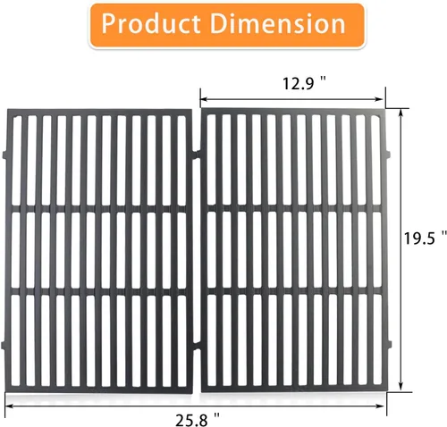 Miniatura 19 de 62752 7620 7622 Piezas de repuesto para parrilla Weber Genesis E310 E320 E330 S310 S320 S330 EP310 EP320 EP330, barras aromatizantes de 17.5