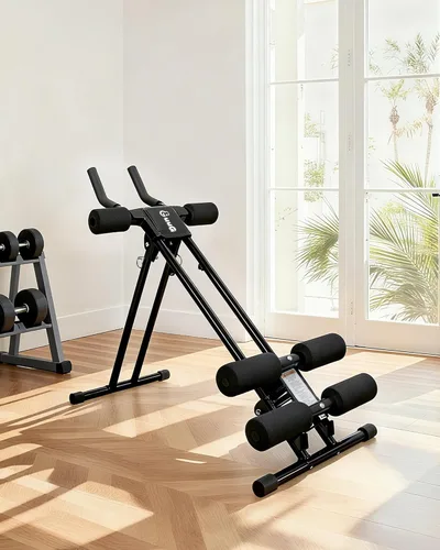 Miniatura 8 de Máquina de entrenamiento abdominal abdominal: ajustable abdominal, plegable, equipo de entrenamiento de fuerza de núcleo, entrenamiento de estómago