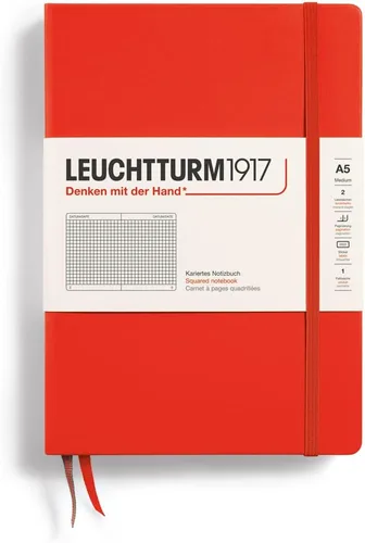 Miniatura 33 de LEUCHTTURM1917 - Cuaderno de tapa dura mediano A5 con 251 páginas numeradas para escritura y diario (verde menta, con puntos)