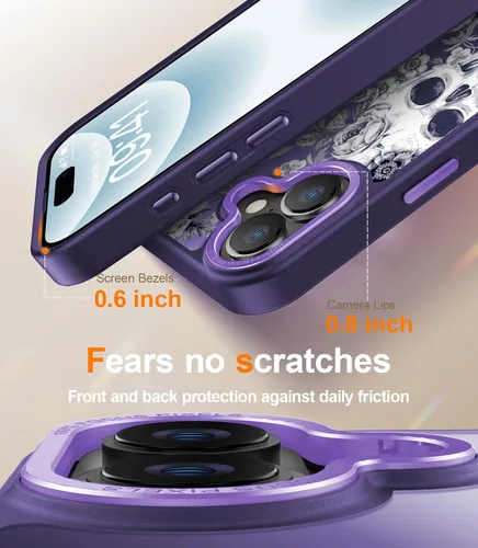 Miniatura 447 de Goodon para iPhone 15 Pro Max con protector de pantalla de privacidad, compatible con Magsafe, funda translúcida mate a prueba de golpes - Linda