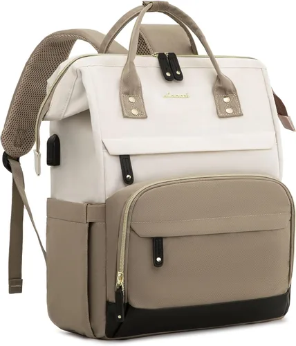 Miniatura 39 de LOVEVOOK Mochila para Laptop para Mujeres, Mochilas de Trabajo y Negocios de 17 Pulgadas Bolso con Gran Capacidad, Bolsa de Enfermera Impermeable