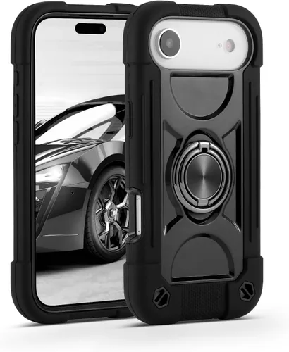 Miniatura 66 de MARKILL Funda compatible con iPhone Air de 6.5 pulgadas 2025 con soporte de anillo giratorio de 360 grados, protección contra caídas de grado