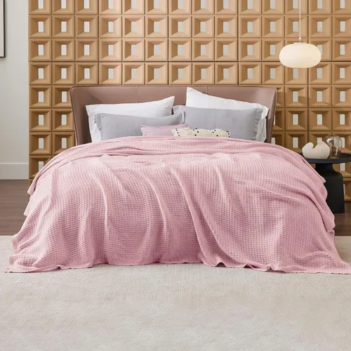 Miniatura 57 de Bedsure Gentlesoft - Manta de 100% algodón tamaño Twin XL para dormitorio universitario - Transpirable y suave, manta Twin de tejido waffle para 01