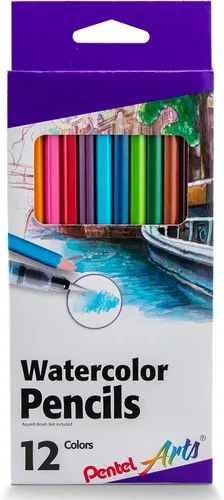 Miniatura 8 de Pentel Arts - Juego de lápices de acuarela, colores surtidos, paquete de 36 (CB9-36)
