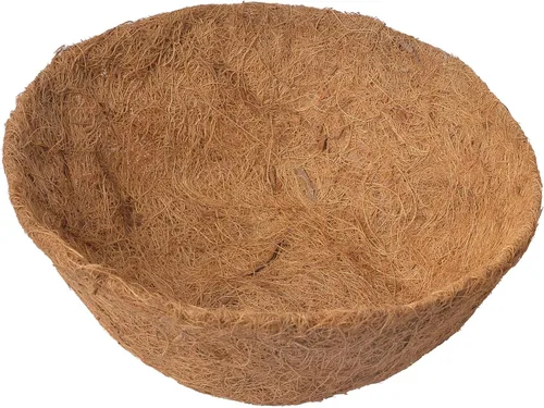 3 forros redondos de coco de 10 pulgadas, cesta colgante 100% natural de repuesto de fibra de coco para jardín, maceta, verduras y hierbas