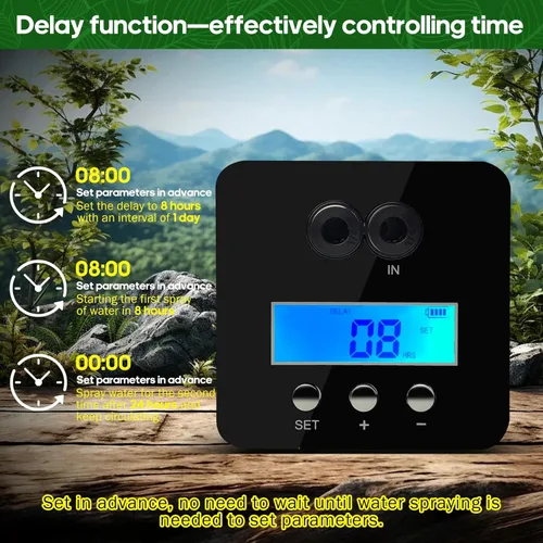 Miniatura 4 de Mister inteligente para reptiles, humidificadores de reptiles, sistema de nebulización automático con temporizador, humidificador de terrarios