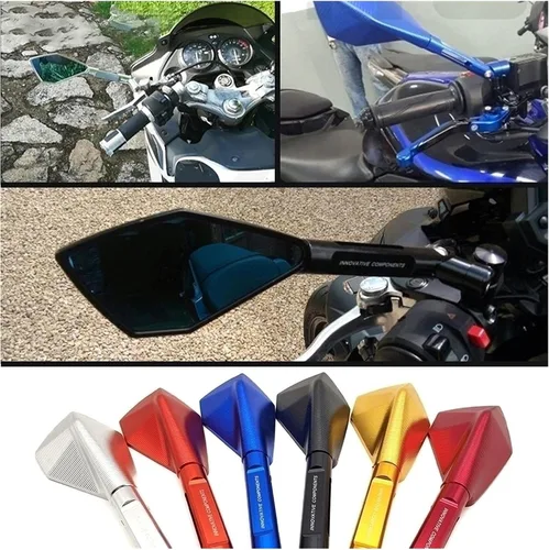 Miniatura 7 de Accesorios para espejos retrovisores de motocicleta, espejos laterales CNC negro para Kawasaki Ninja 250 Ninja 300R Z250 Z300 VERSYS 300X