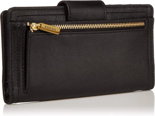 Miniatura 2 de Fossil - Cartera de piel Logan con lengüeta de bloqueo de interferencia de radiofrecuencia para mujer