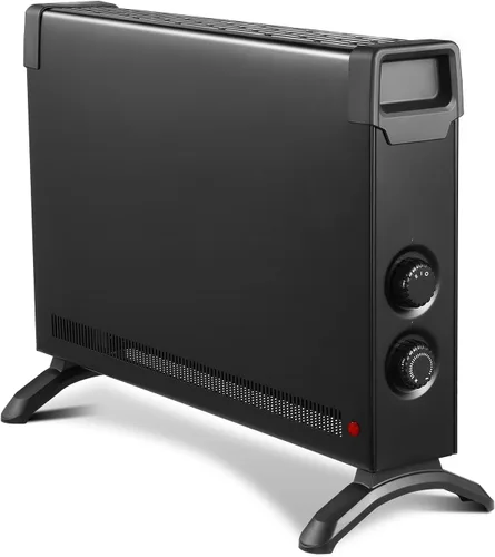 Kucreiheat Calentador de panel de convección, calentador de espacio portátil independiente de 1500 W, distribución rápida del calor, calentadores de