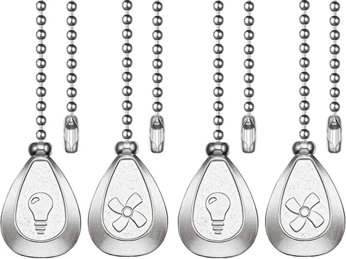 Miniatura 11 de Juego de cadena de bronce para ventilador de techo, extensión decorativa de cadena colgante, iluminación de 12 pulgadas y extensor de cadena