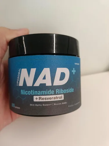 Miniatura 8 de NAD+ Suplemento licotinamida ribosida liposomal resveratrol 1000mg Suplemento orgánico puro para un envejecimiento saludable, cerebro, energía