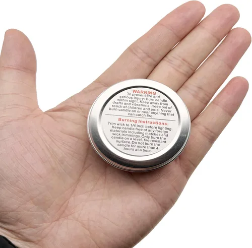 Miniatura 3 de 1000 etiquetas de advertencia de velas, calcomanías de tarro de 1.5 pulgadas, calcomanías de seguridad para tarros de velas y latas de bricolaje