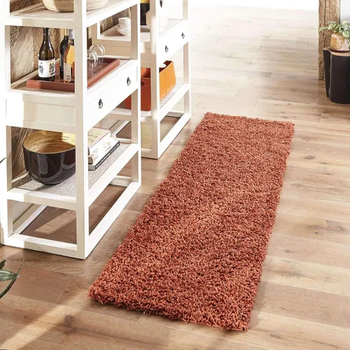 Miniatura 46 de Unique Loom Zuniga Solid Shag Collection alfombra moderna de felpa negra de área (7' 0 x 10' 0)