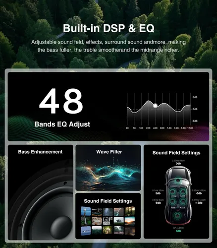 Miniatura 7 de para Ford F150/250 Radio 2009-2014 CarPlay inalámbrico Android Auto 11.5" Mandos duales Pantalla táctil QLED Estéreo de coche Control