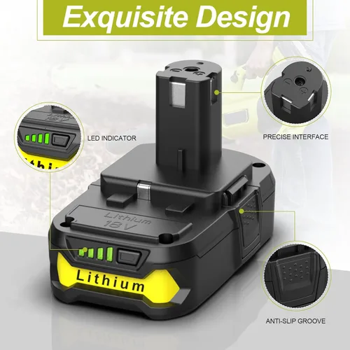 Miniatura 3 de Batería de repuesto de 4.0Ah 18V para Ryobi 18V Battery ONE + Plus Ion de litio P102 P103 P104 P105 P107 P108 P109 P118 P189 compatible