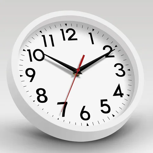 Miniatura 3 de DAXSMY Reloj de pared analógico pequeño de 8 pulgadas, silencioso, sin tictac, funciona con pilas, moderno, simple, decorativo, para cocina