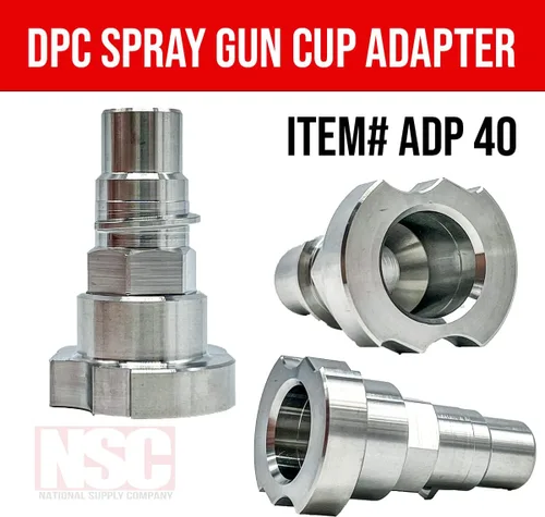 Miniatura 2 de Sistema de pintura para pistola pulverizadora, adaptador de acero inoxidable (40) 16135 (Aftermarket) Compatible solo con sistema 1.0