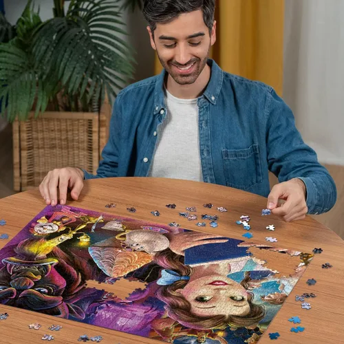 Miniatura 9 de Ravensburger Disney 12000883 - Rompecabezas de 1000 piezas para adultos, Heroine's: Princess Belle, 12000883, herramientas hechas a mano, fabricado