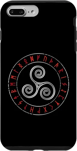 Miniatura 9 de iPhone 12 Pro Max - Triskele de mitología nórdica - Carcasa celta con runas vikingas rúnicas