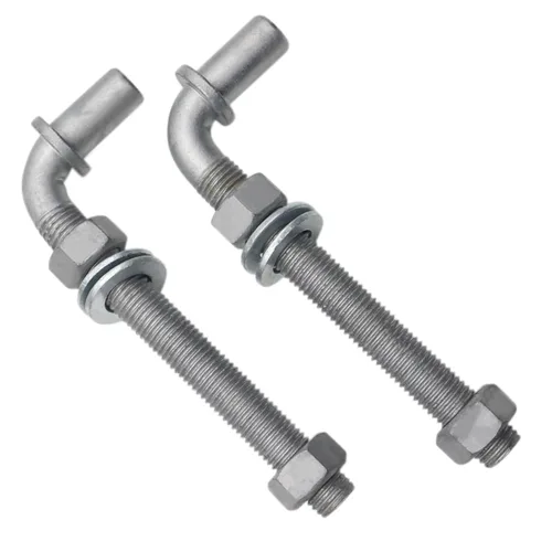 2 bisagras de poste Qlvily de 8 pulgadas con perno en J, bisagra de perno en J de 5/8 pulgadas, tuercas incluidas