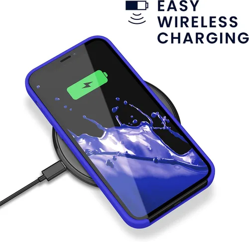 Miniatura 5 de kwmobile Funda compatible con Apple iPhone 12 Pro Max, funda de silicona TPU con acabado suave, color azul báltico