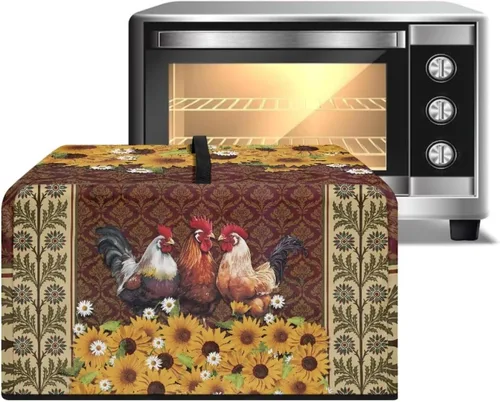 Miniatura 23 de Cubierta de horno de microondas de convección para encimera, tostadora, horno, protector de electrodomésticos para decoración de cocina del hogar