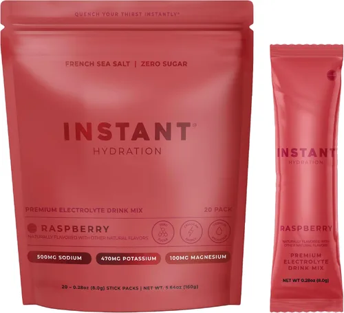 Miniatura 16 de Instant Hydration Shawn Johnson - Paquetes de electrolitos en polvo sin azúcar, mezcla de bebida electrolítica de limonada de cereza y artículos