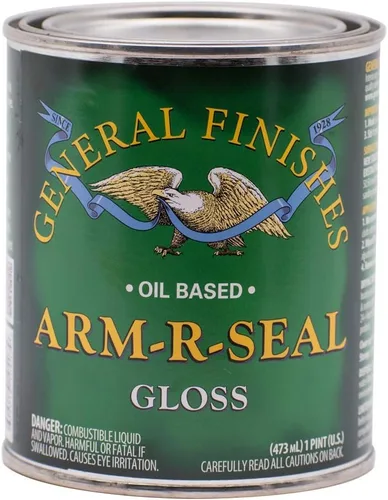 Miniatura 9 de General Finishes Arm-R-Seal Capa protectora a base de aceite, 1 cuarto de galón, brillante