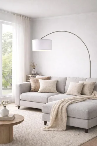Miniatura 12 de Major-Q Lámpara de pie de arco extra grande: lámparas de pie modernas de 81 pulgadas de alto con base de mármol real - elegante lámpara de pie