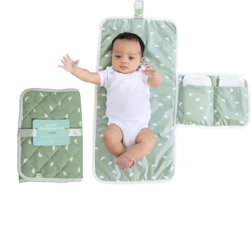 Miniatura 8 de Pearhead Mommy and Baby Things Pouch Set, Canvas Zipper Organizer Bags for Diaper Bag and Travel, Cosmetic and Makeup Bag for Mom