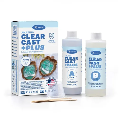 Miniatura 7 de Alumilite Amazing Clear Cast Plus (1 galón) Resina epoxi de alto brillo segura para alimentos con resistencia a los rayos UV, perfecta