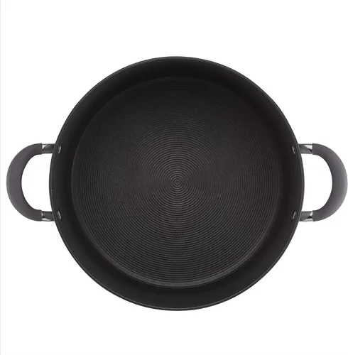 Miniatura 3 de Olla de sopa de piedra médica – Sartén antiadherente extra grande para el hogar, olla de sopa con tapa de vidrio, cacerola de dos manos, cocina