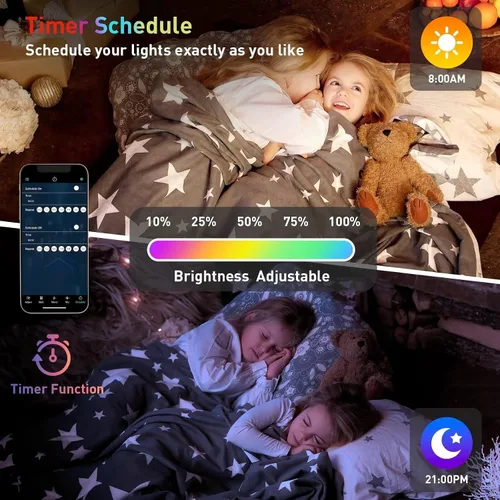 Miniatura 7 de TISOFU Luces Hexagonales (Paquete de 8) Paneles de Pared LED, Luces RGB para Juegos con APP, Panel Modular Inteligente Azulejos Hexagonales Push